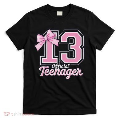 13 Year Old Coquette Bow Nager 13th Birthday T-Shirt