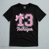 13 Year Old Coquette Bow Nager 13th Birthday T-Shirt thumb 5