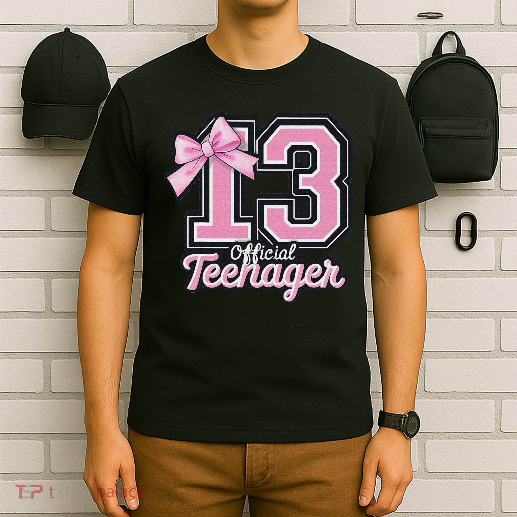 13 Year Old Coquette Bow Nager 13th Birthday T-Shirt