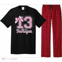 13 Year Old Coquette Bow Nager 13th Birthday Pajama Set thumb 0