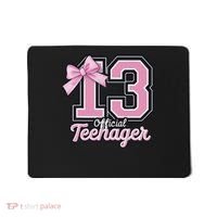 13 Year Old Coquette Bow Nager 13th Birthday Mousepad thumb 0