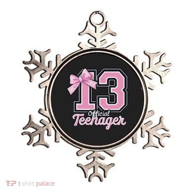 13 Year Old Coquette Bow Nager 13th Birthday Ornament