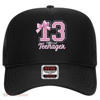 13 Year Old Coquette Bow Nager 13th Birthday Hat thumb 0