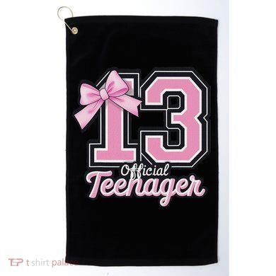 13 Year Old Coquette Bow Nager 13th Birthday Golf Towel