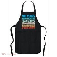 100 Years Of Being Awesome 100th Birthday Time Breakdown Apron thumb 0