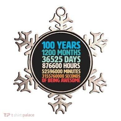 100 Years Of Being Awesome 100th Birthday Time Breakdown Ornament