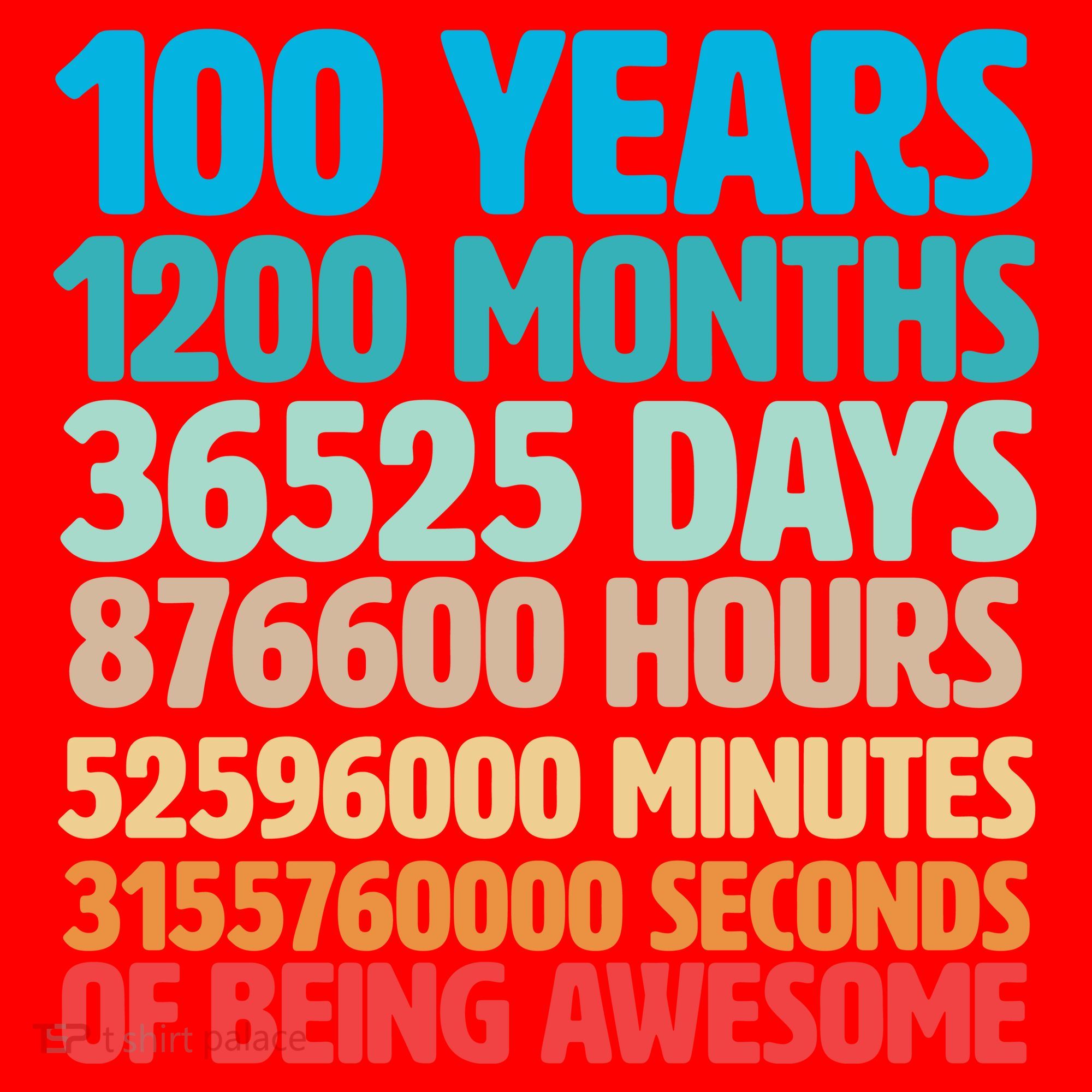 100 Years Of Being Awesome 100th Birthday Time Breakdown Santa Hat