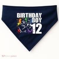 12 Year Old Paintball Birthday Party 12th Gift For USA-Made Doggie Bandana thumb 0