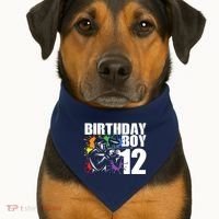 12 Year Old Paintball Birthday Party 12th Gift For USA-Made Doggie Bandana thumb 1