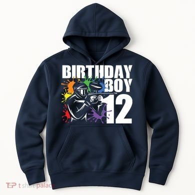 12 Year Old Paintball Birthday Party 12th Gift For Hoodie