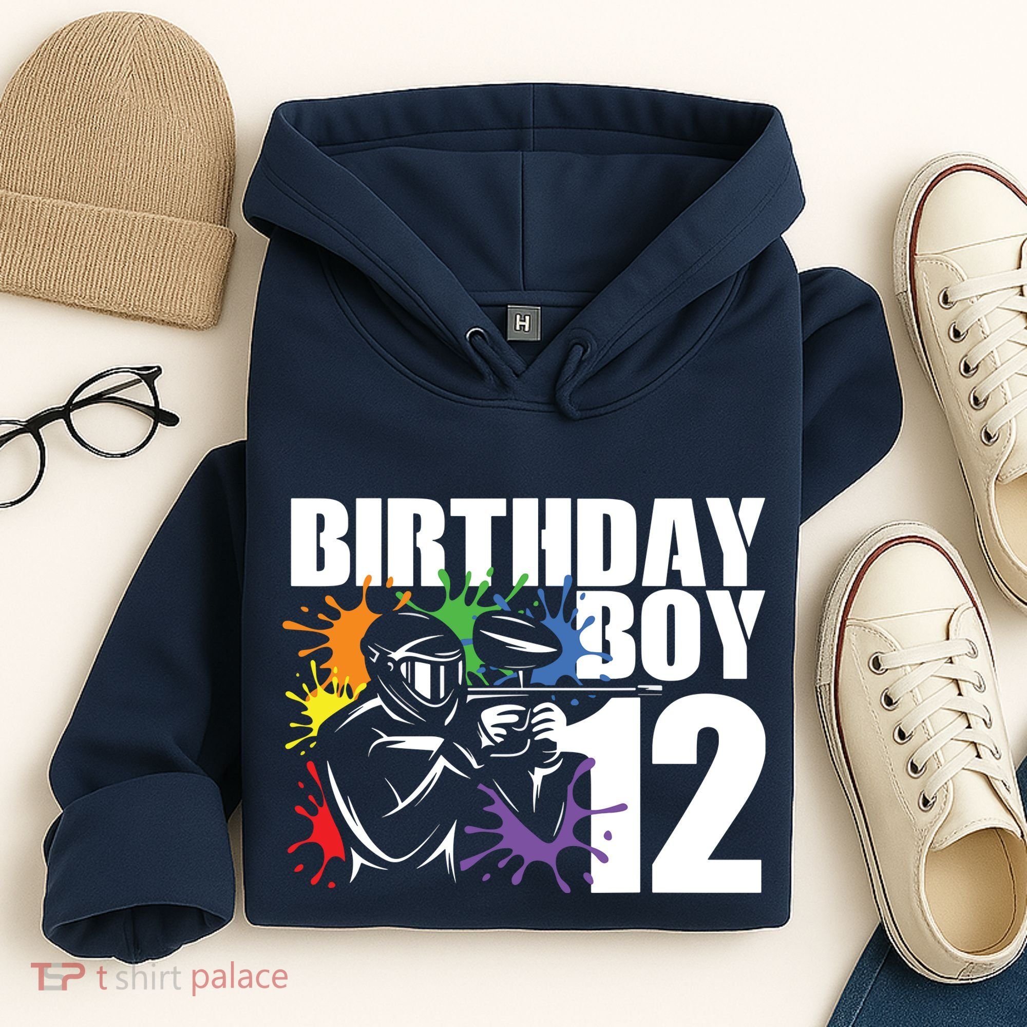 12 Year Old Paintball Birthday Party 12th Gift For Hoodie