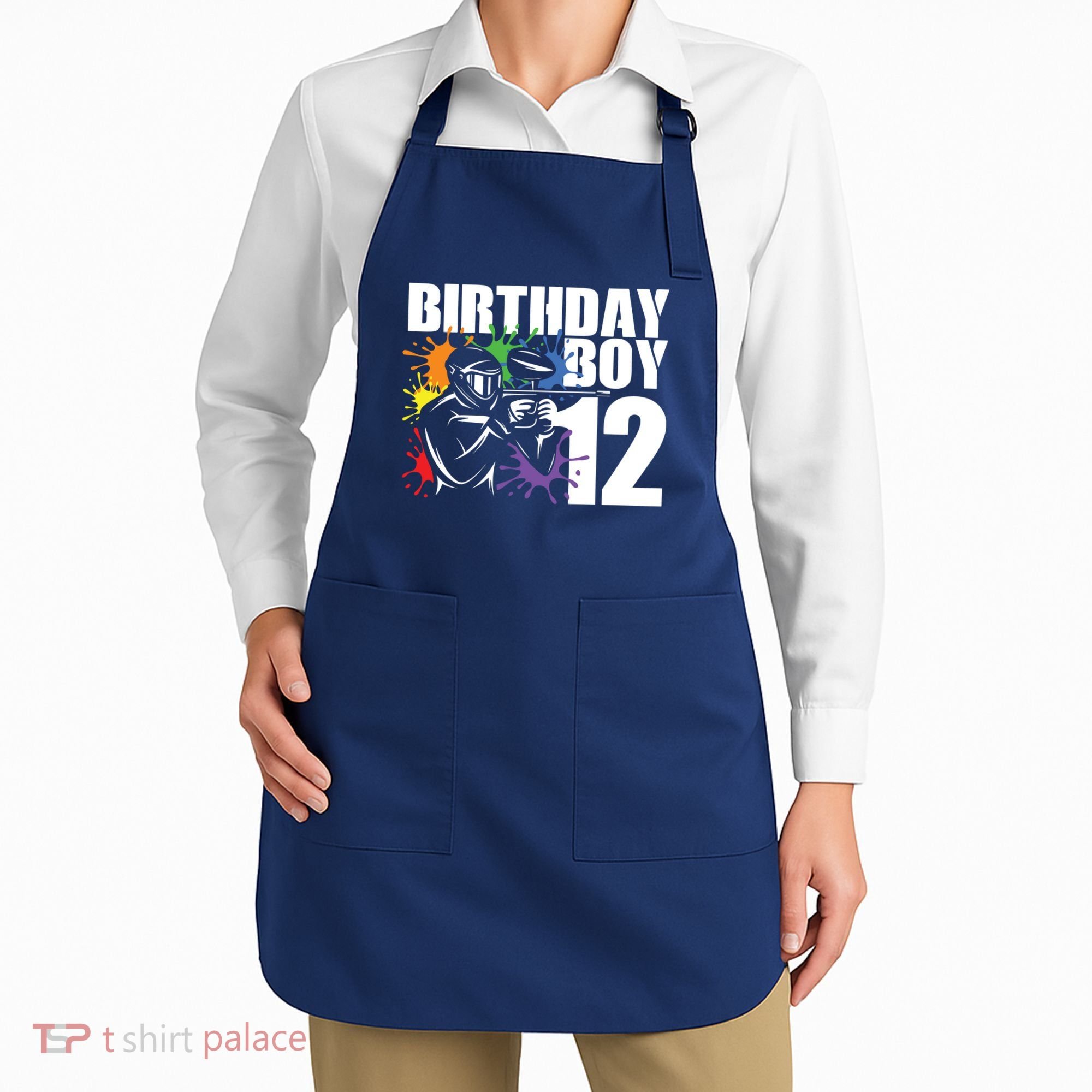 12 Year Old Paintball Birthday Party 12th Gift For Apron