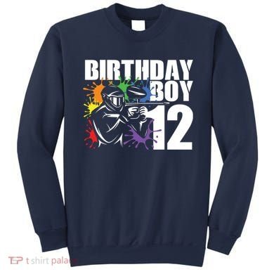 12 Year Old Paintball Birthday Party 12th Gift For Sweatshirt