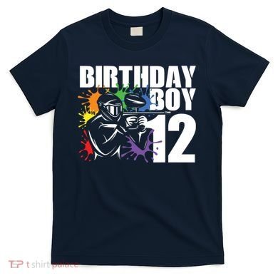 12 Year Old Paintball Birthday Party 12th Gift For T-Shirt