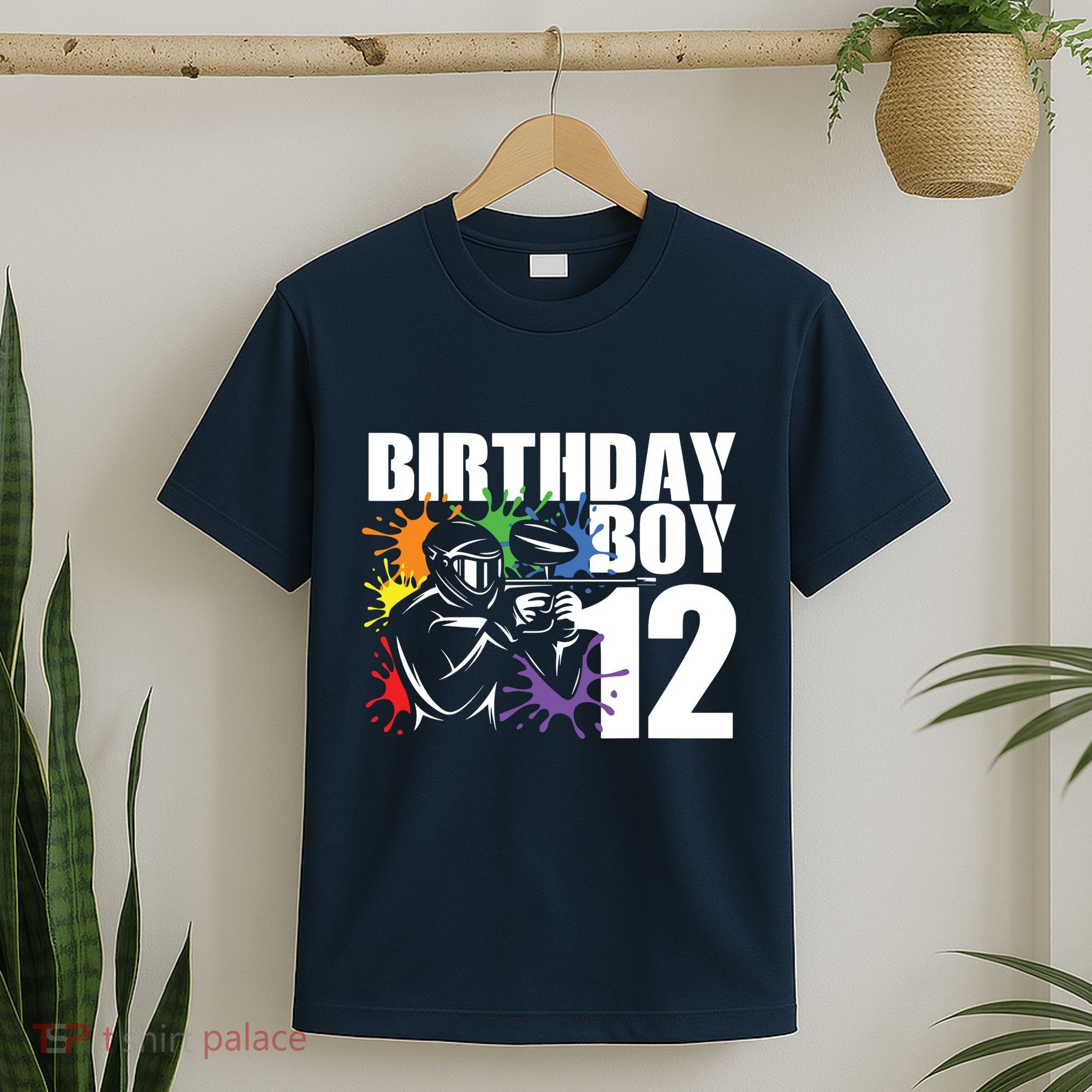 12 Year Old Paintball Birthday Party 12th Gift For T-Shirt