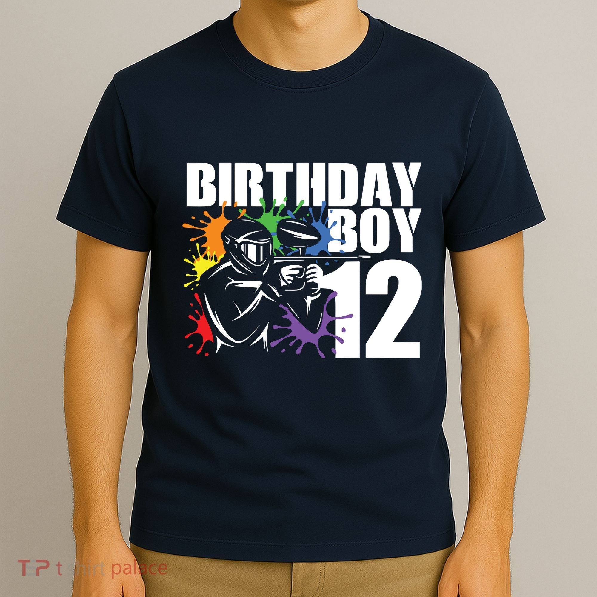 12 Year Old Paintball Birthday Party 12th Gift For T-Shirt