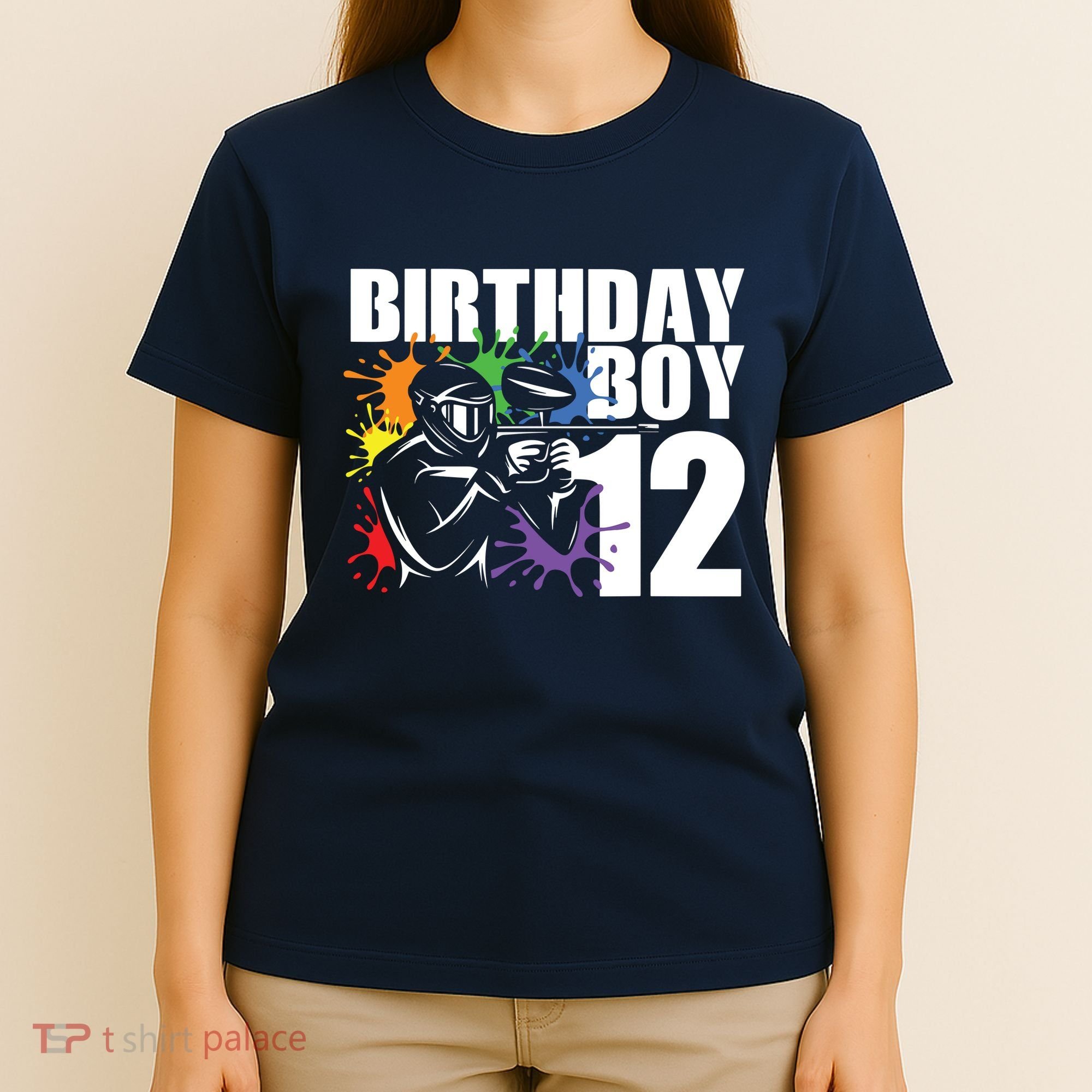 12 Year Old Paintball Birthday Party 12th Gift For T-Shirt