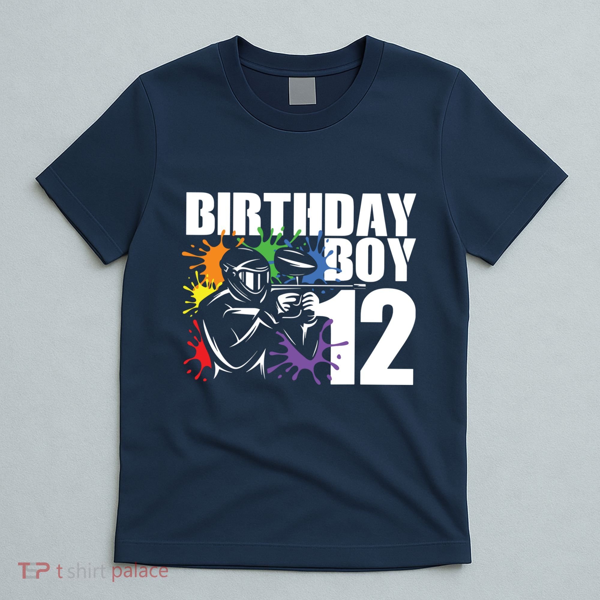 12 Year Old Paintball Birthday Party 12th Gift For T-Shirt