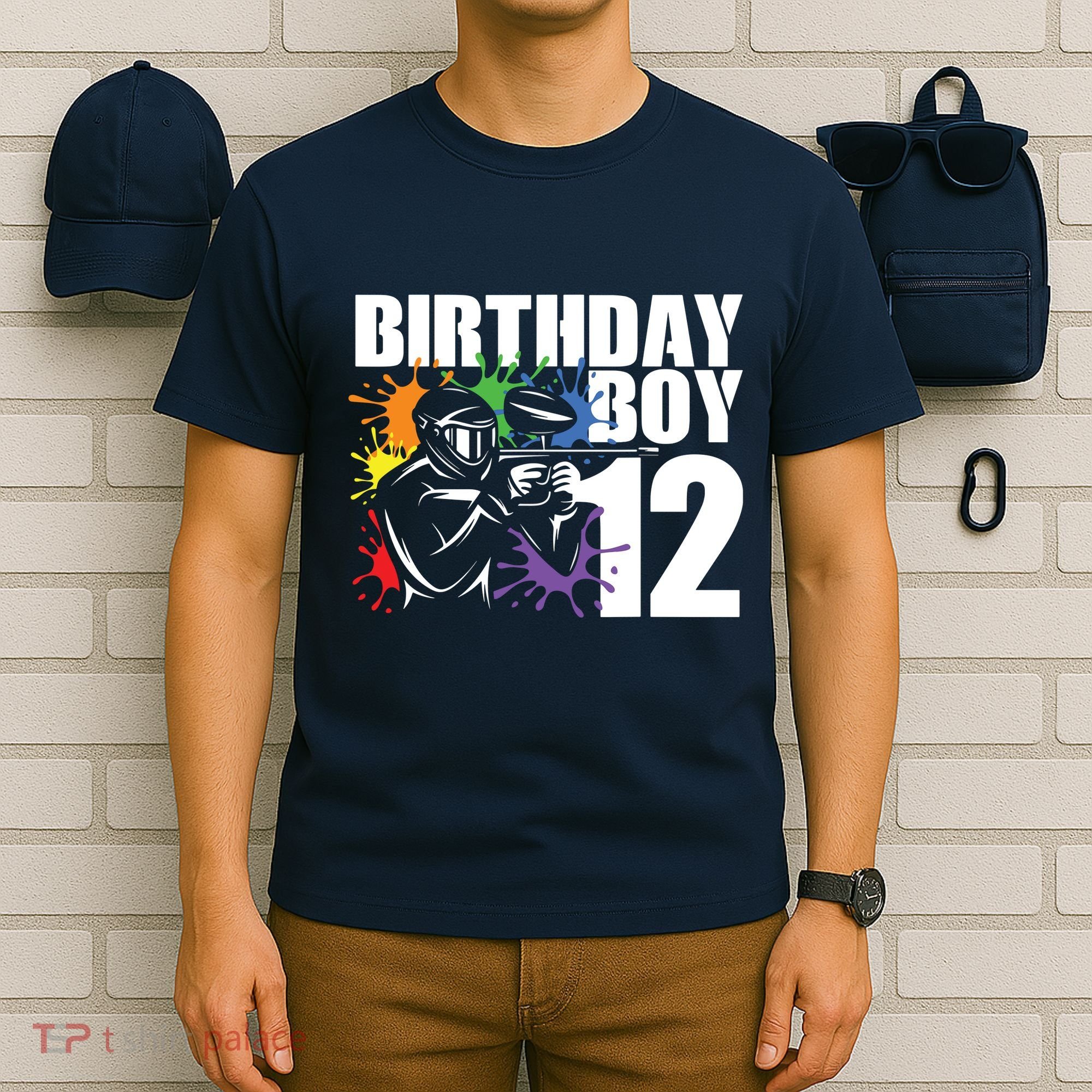 12 Year Old Paintball Birthday Party 12th Gift For T-Shirt