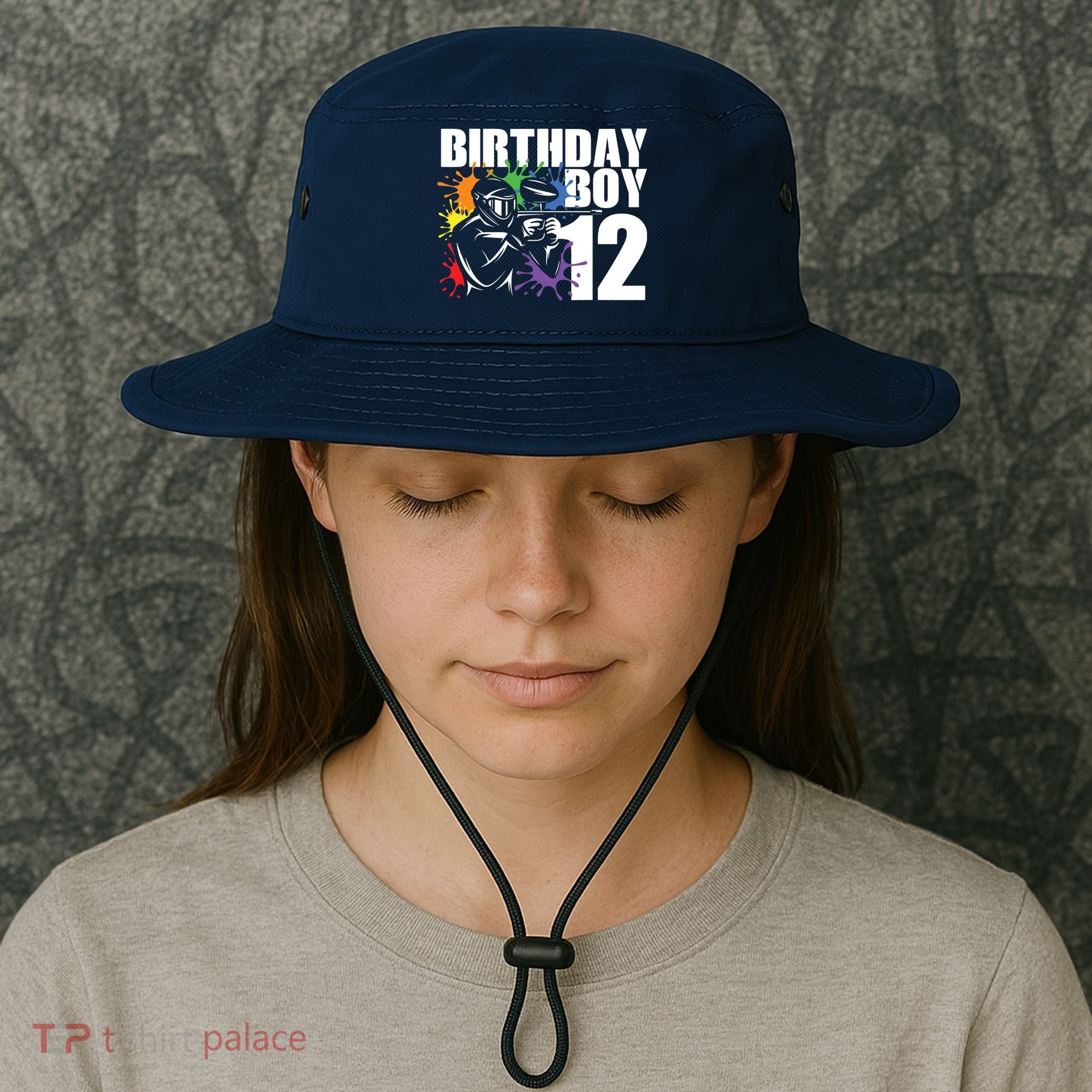 12 Year Old Paintball Birthday Party 12th Gift For Bucket Hat