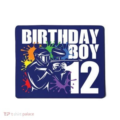 12 Year Old Paintball Birthday Party 12th Gift For Mousepad