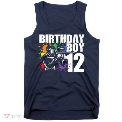 12 Year Old Paintball Birthday Party 12th Gift For Tank Top