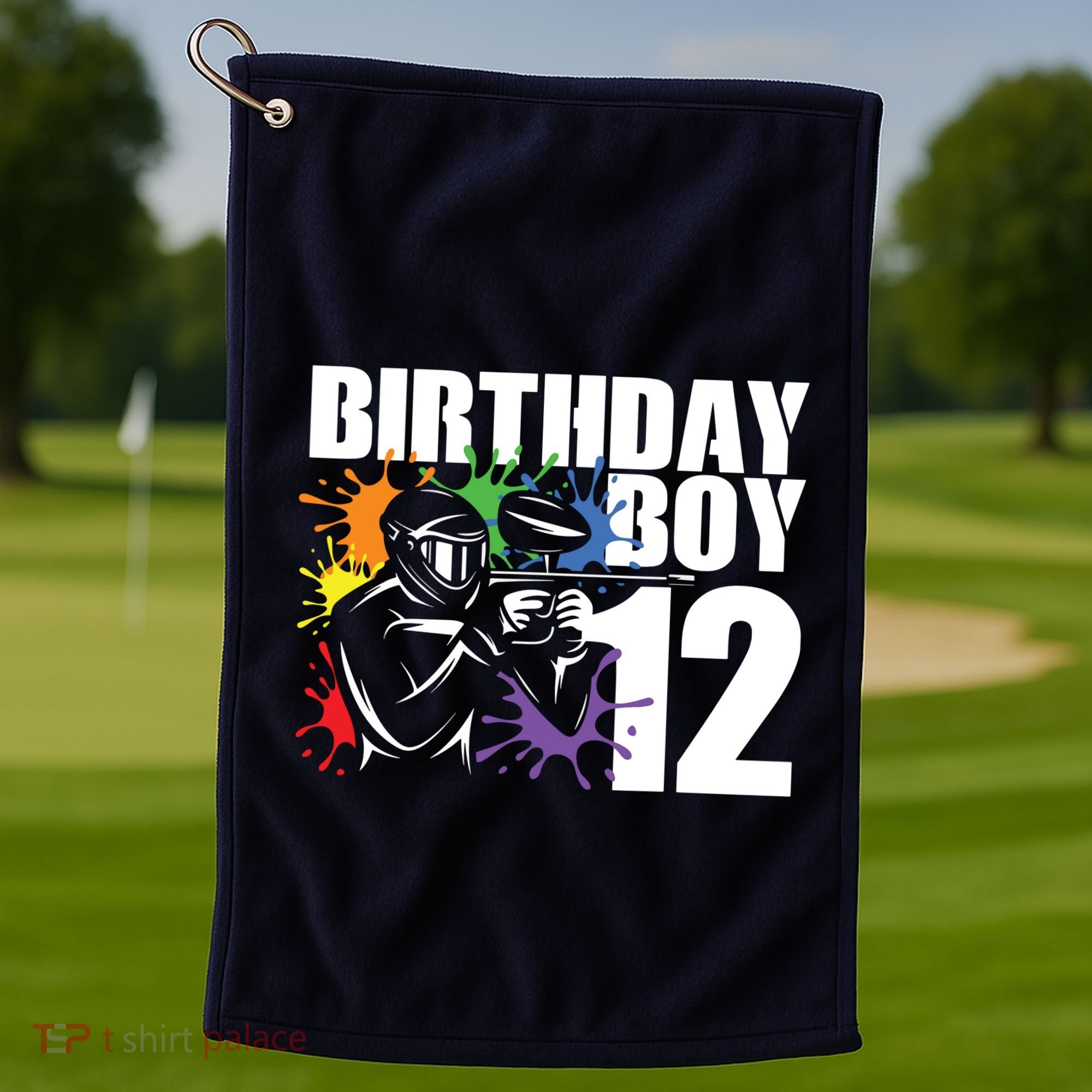 12 Year Old Paintball Birthday Party 12th Gift For Golf Towel