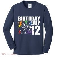 12 Year Old Paintball Birthday Party 12th Gift For Kids Long Sleeve Shirt thumb 0