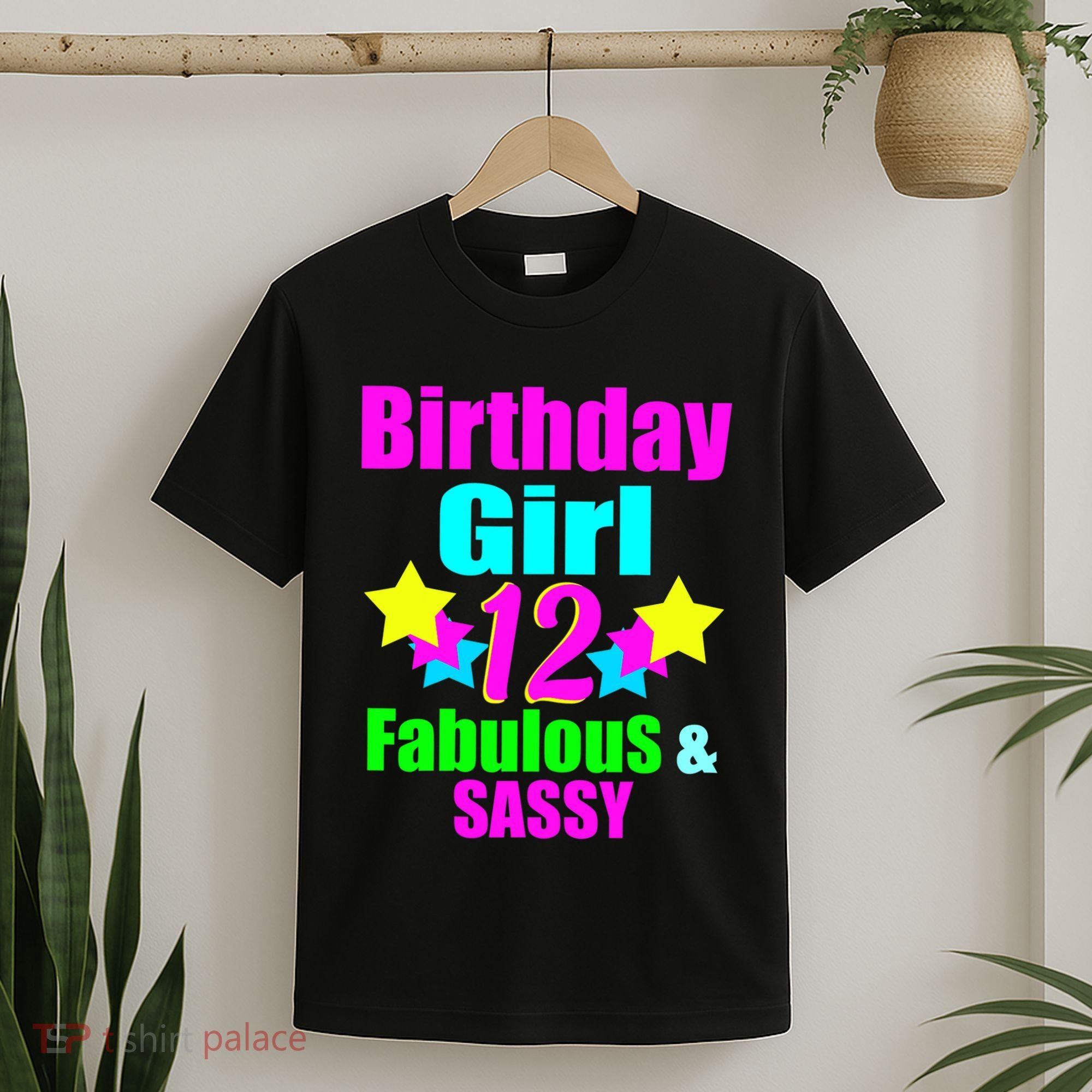 12 Year Old Girl Birthday Party Neon Bday Party T-Shirt