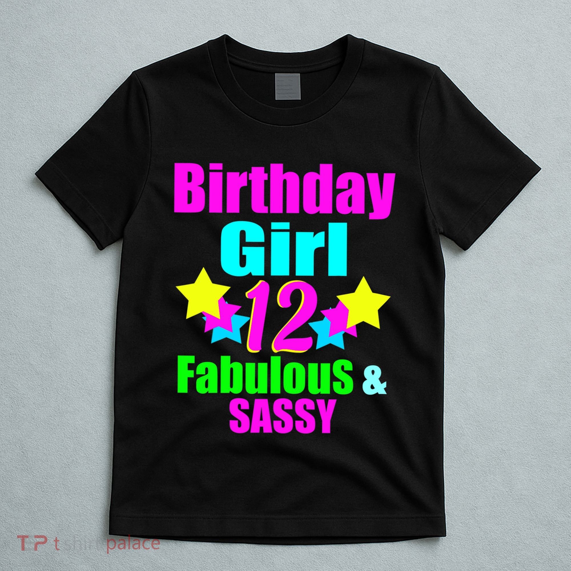 12 Year Old Girl Birthday Party Neon Bday Party T-Shirt