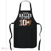 10 Years This Baller Is Now 10 Baseball 10th Birthday Apron thumb 0