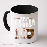 10 Years This Baller Is Now 10 Baseball 10th Birthday Coffee Mug thumb 0