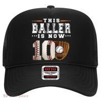 10 Years This Baller Is Now 10 Baseball 10th Birthday Hat thumb 0