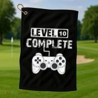 10 year Wedding Anniversary Gift Golf Towel thumb 1