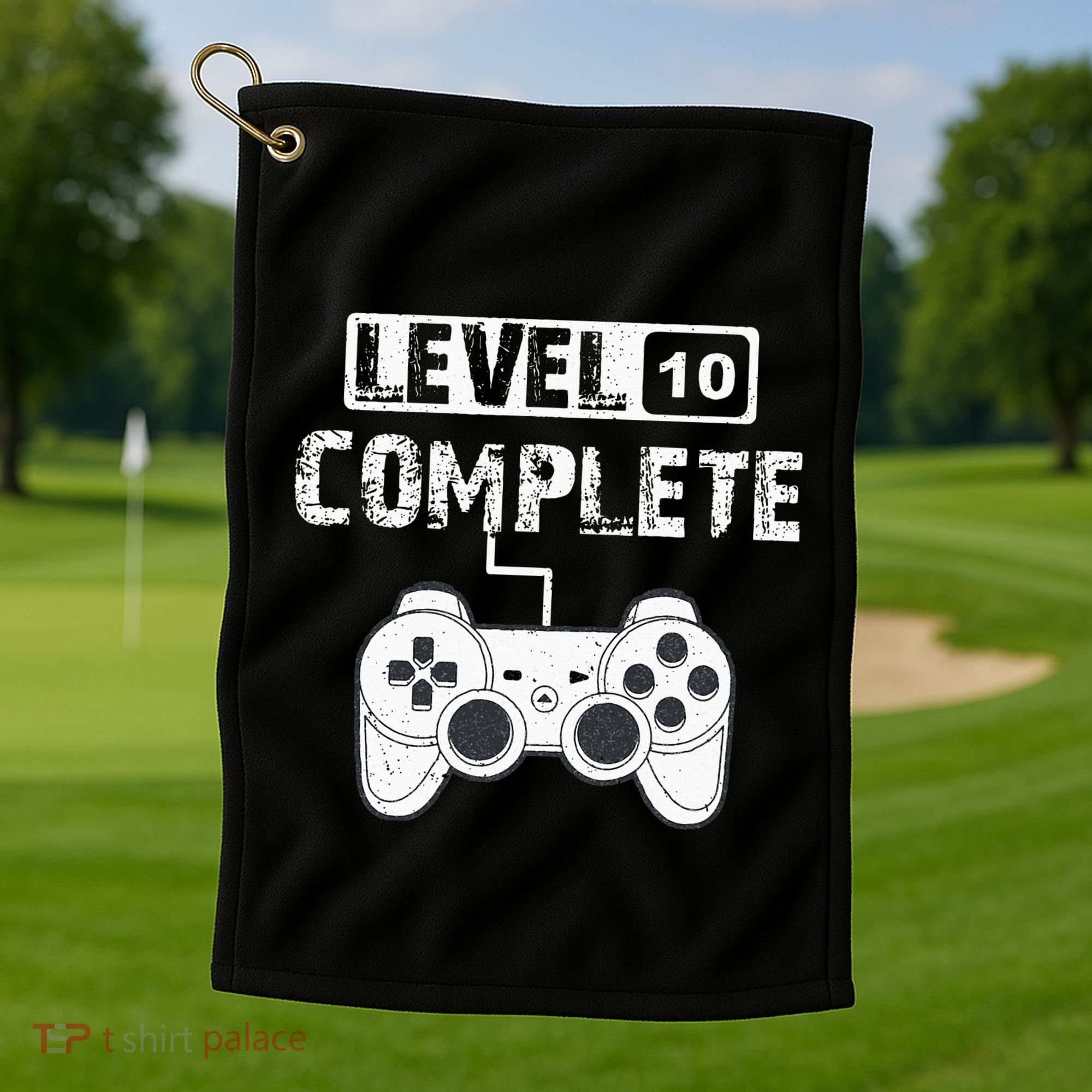 10 year Wedding Anniversary Gift Golf Towel