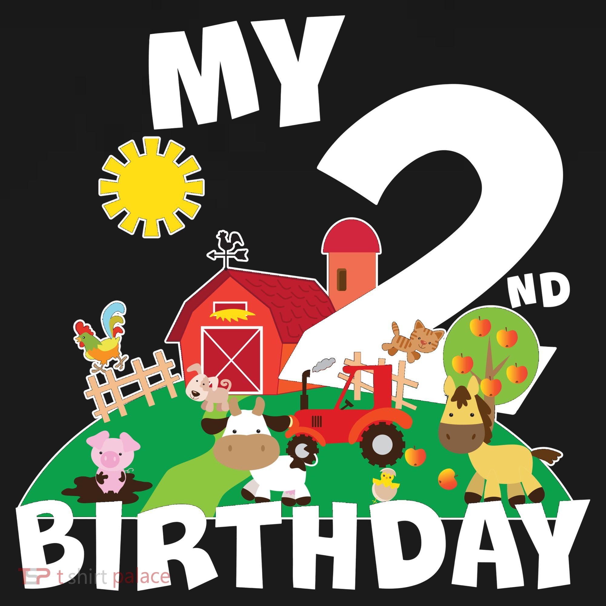 2 Year Old Farm My 2nd Birthday Backpack