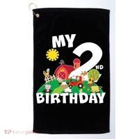 2 Year Old Farm My 2nd Birthday Golf Towel thumb 0
