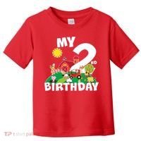 2 Year Old Farm My 2nd Birthday Toddler T-Shirt thumb 0