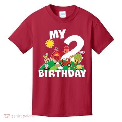 2 Year Old Farm My 2nd Birthday Kids T-Shirt