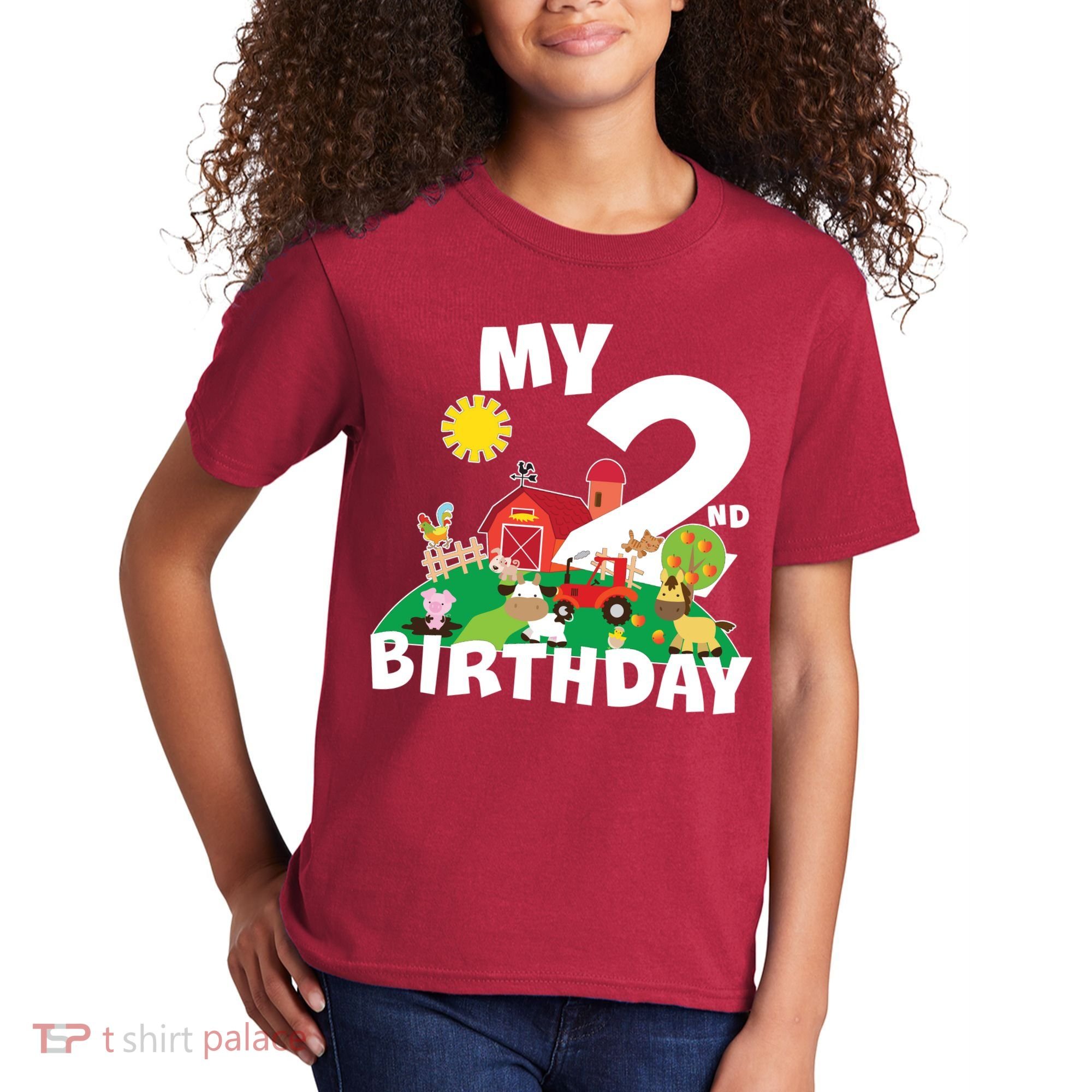 2 Year Old Farm My 2nd Birthday Kids T-Shirt