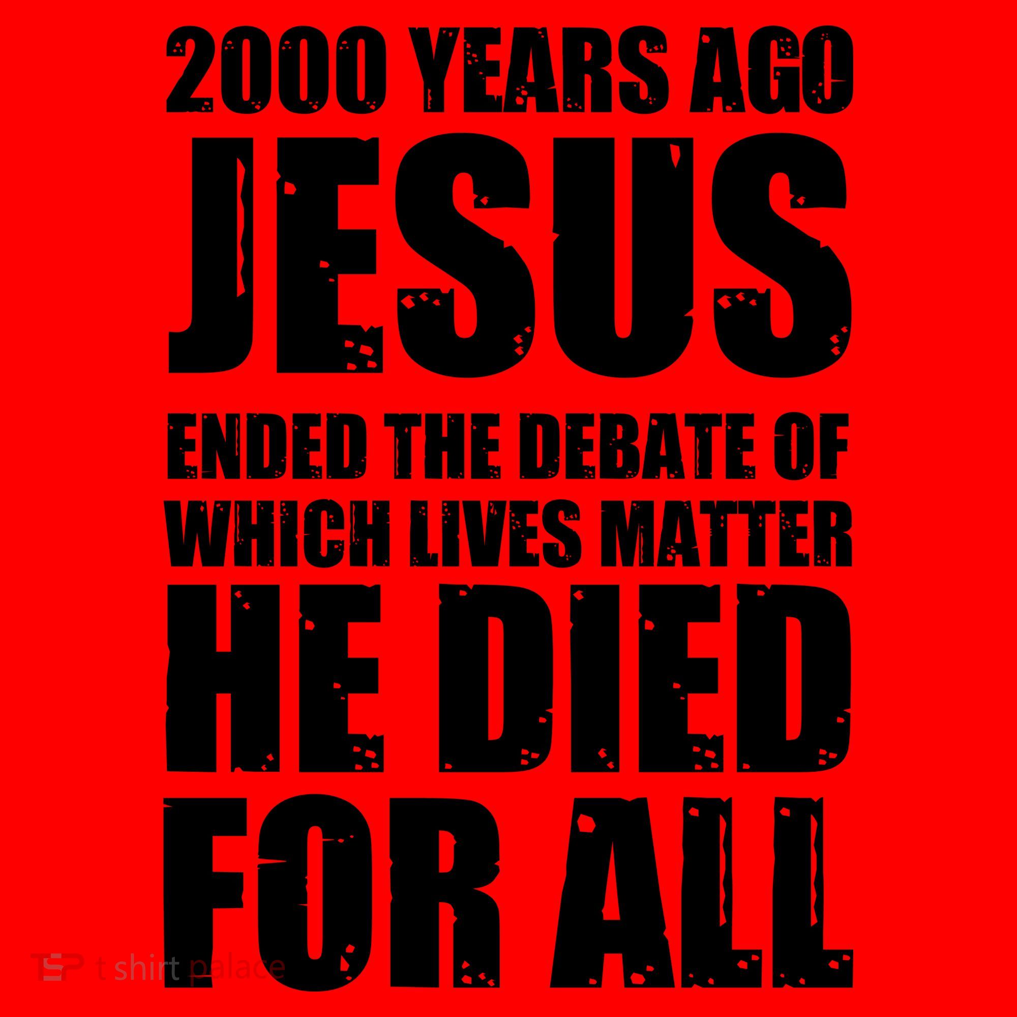 2000 Years Ago Jesus Ended The Debate Of Which Lives Matter Santa Hat
