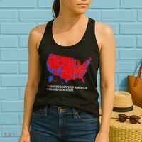 2020 Election Electoral Map Pro Trump Women's Tank Top thumb 2