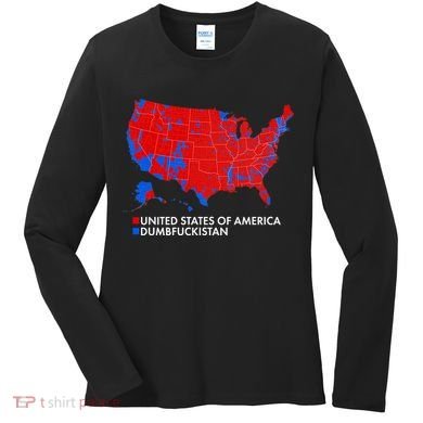 2020 Election Electoral Map Pro Trump Women's Long Sleeve Shirt