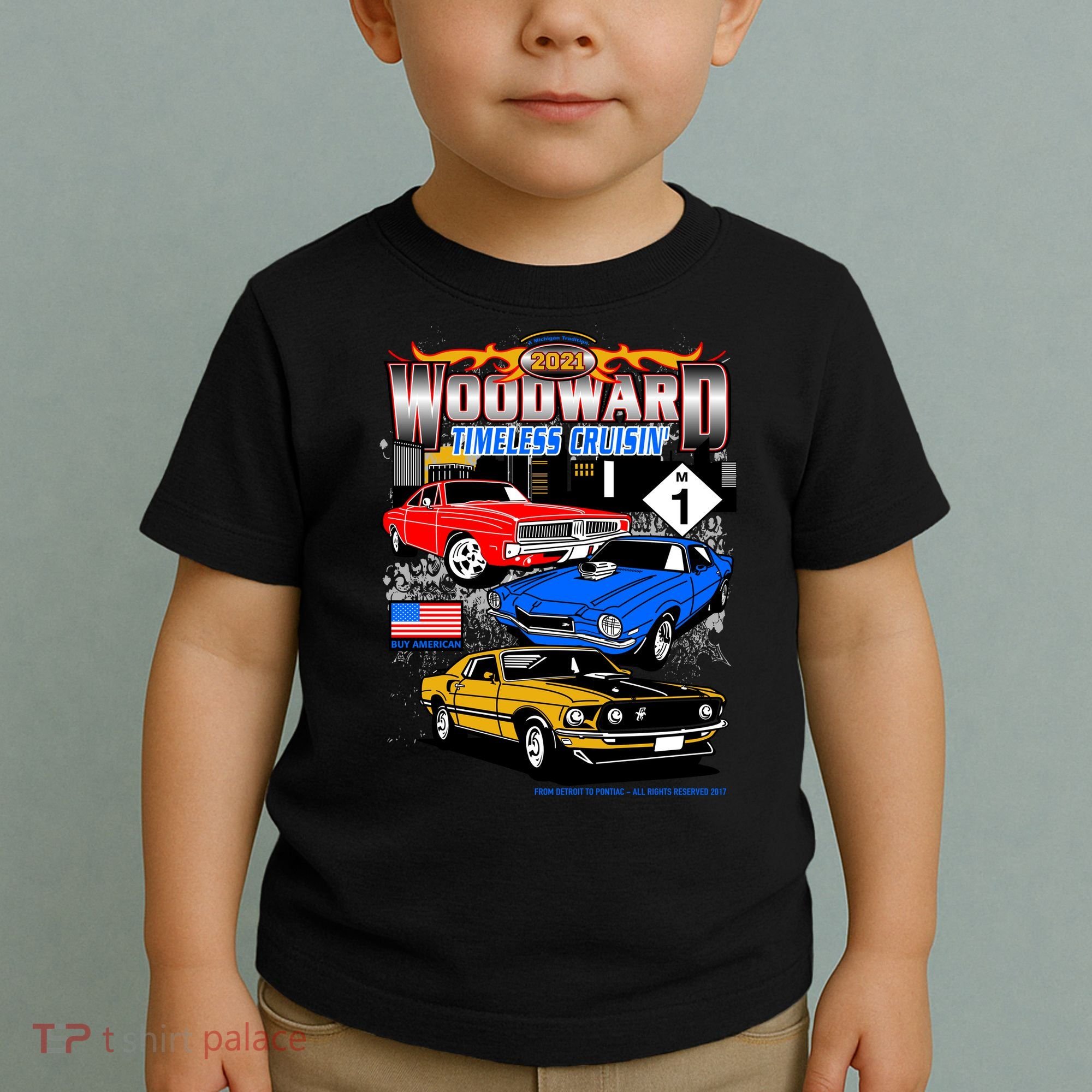 2021 Woodward Timeless Muscle Toddler T-Shirt