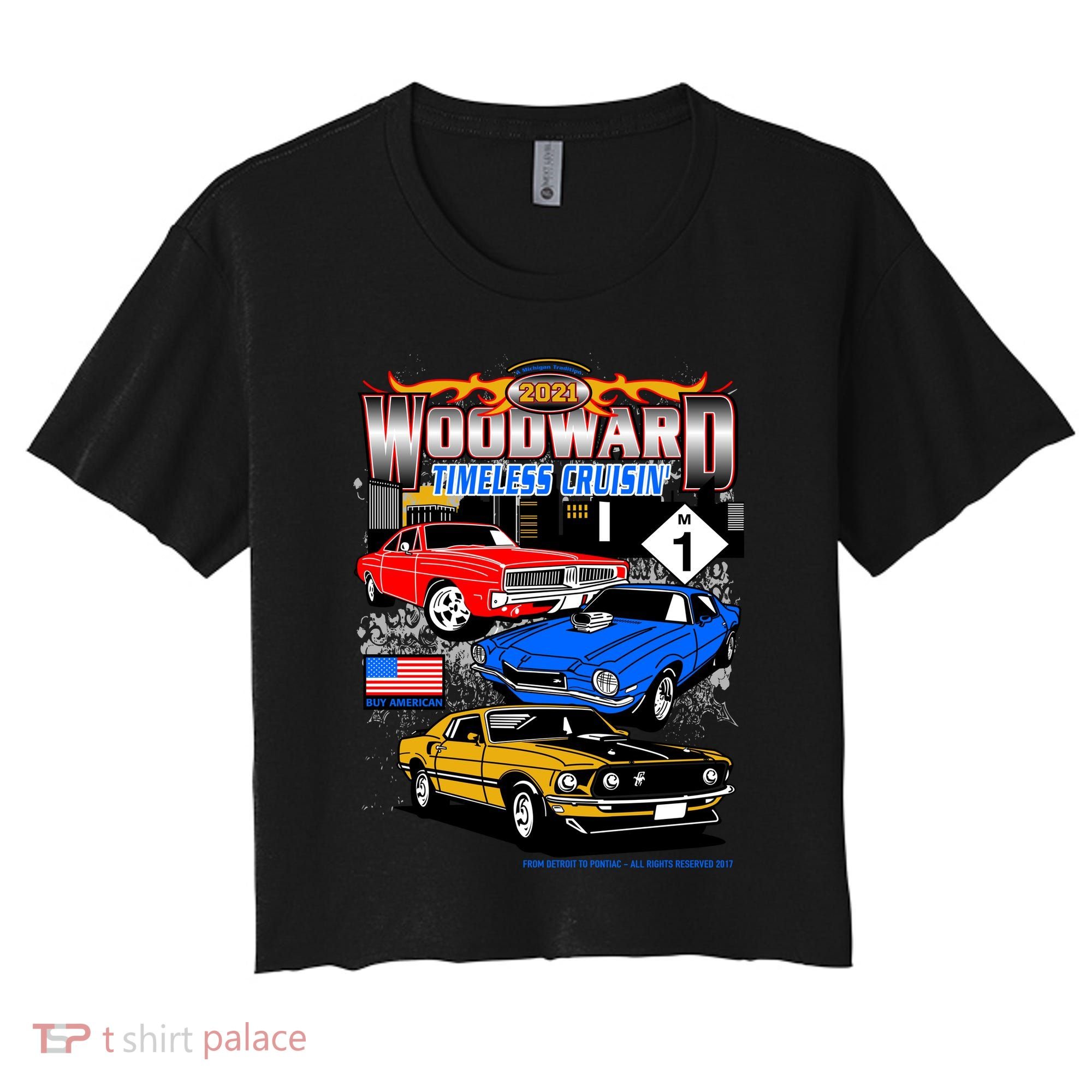 2021 Woodward Timeless Muscle Women's Crop Top Tee