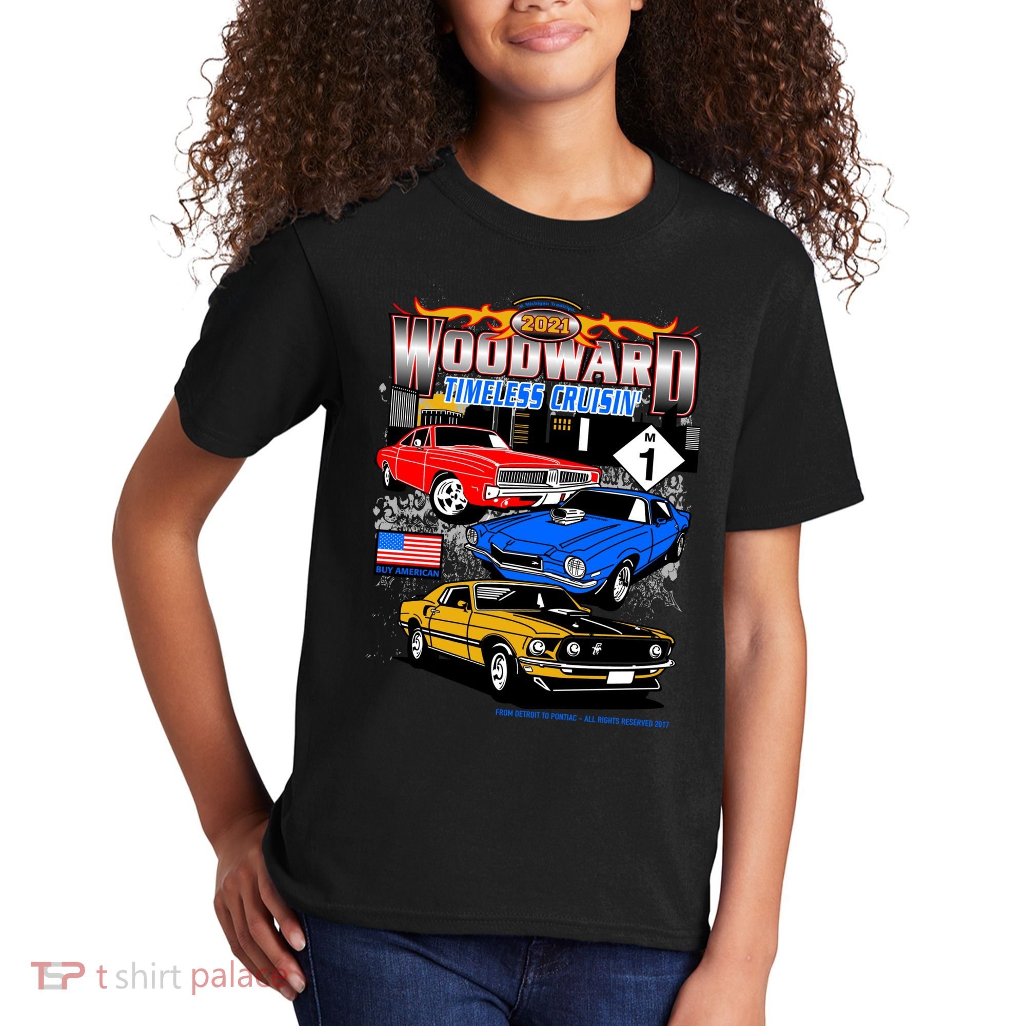 2021 Woodward Timeless Muscle Kids T-Shirt