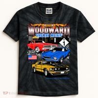 2021 Woodward Timeless Muscle Kids Tie-Dye T-Shirt thumb 0