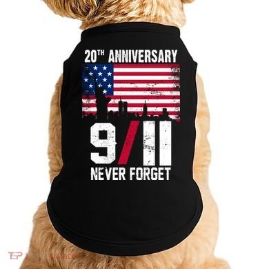 20th Anniversary Never Forget 9/11 September 11th Doggie Tank