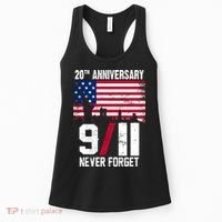 20th Anniversary Never Forget 9/11 September 11th Women's Tank Top thumb 0