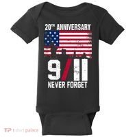 20th Anniversary Never Forget 9/11 September 11th Baby Bodysuit thumb 0